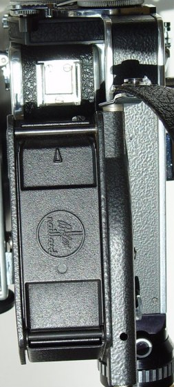 Top of a H16 camera showing magazine mount